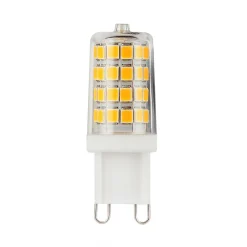 Lindby Led Pærer>LED-stiftsokkelpære, G9, 3 W, klar, 3.000 K, 330 lm