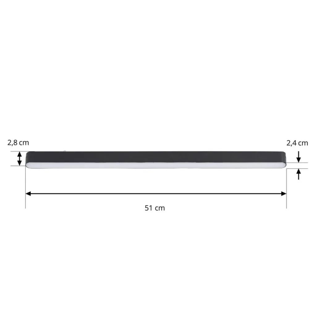 LED-strip 48 V Lumaro,sort,20W,plast,dæmpbar^Lindby Online