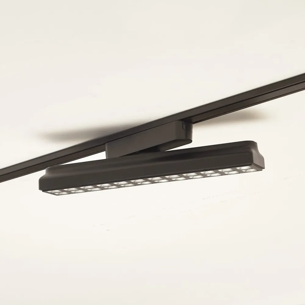 Lindby Skinnesystem>LED-strip 48 V Lumaro, sort, 24 punkter, dæmpbar