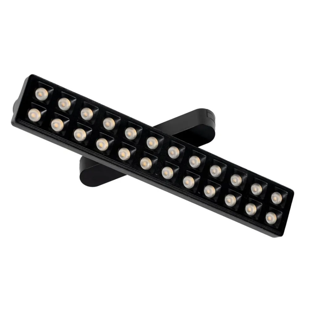 Lindby Skinnesystem>LED-strip 48 V Lumaro, sort, 24 punkter, dæmpbar