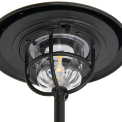 Lindby LED-udendørslampe Ketil, sort, jordspyd, batteri