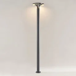 LED-udendørslampe Keily, cirkel, antracit, metal^Lindby Outlet