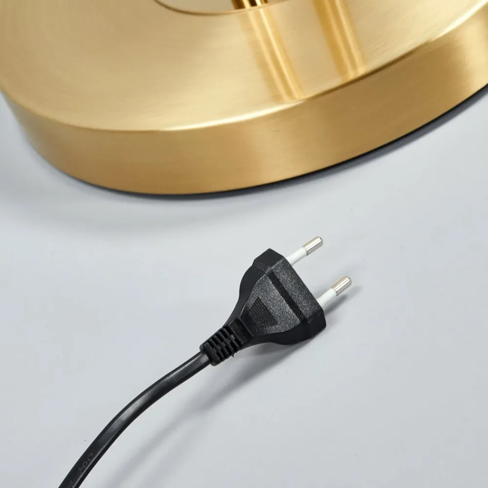 Lindby LED-uplight Eda, højde 180 cm, messing, dæmpbar