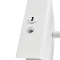 LED-væglampe Agit, hvid, metal, touchdæmper^Lindby New