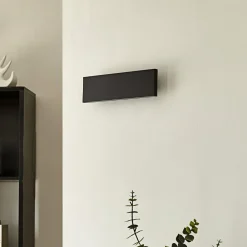 Lindby Gang|Pendellamper>LED-væglampe Ignazia, 28 cm, sort, metal, op/ned