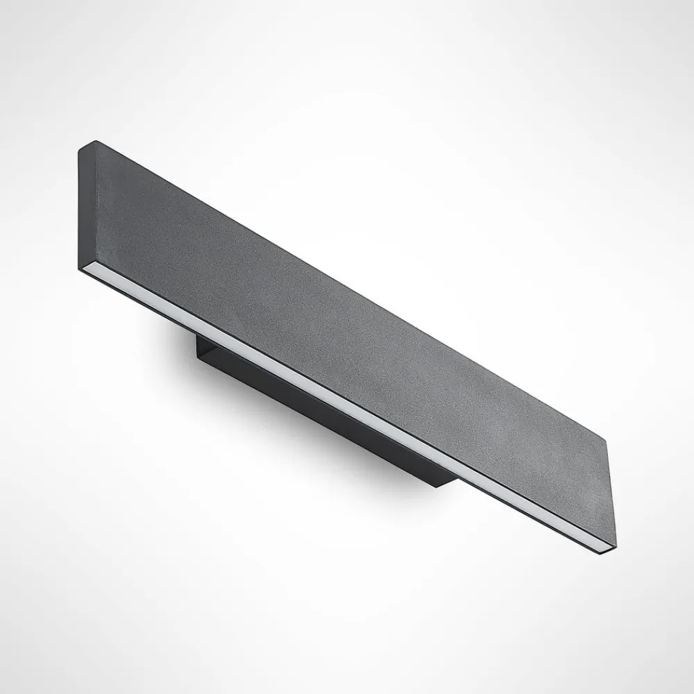 Lindby Pendellamper|Gang>LED-væglampe Ignazia, 47 cm, sort, metal, op/ned