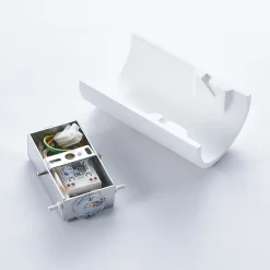 LED-væglampe Jenke, højde 16 cm, hvid, gips^Lindby New