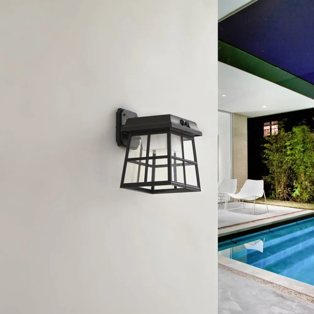 Lindby LED-væglampe Latarka, højde 24 cm, sensor