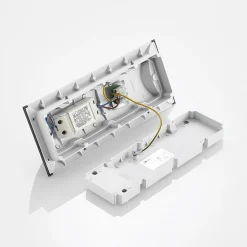 Lindby LED-væglampe Mathea, 30 cm, antracit, aluminium, IP65