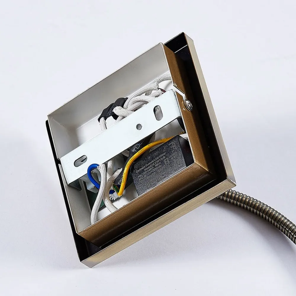 Lindby Væglamper|Væglamper>LED-væglampe Mayar, messing, metal, læselampe, 11cm