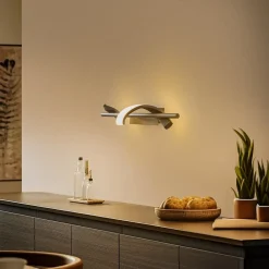 Lindby Væglamper|Væglamper>LED-væglampe Munja, sort, metal