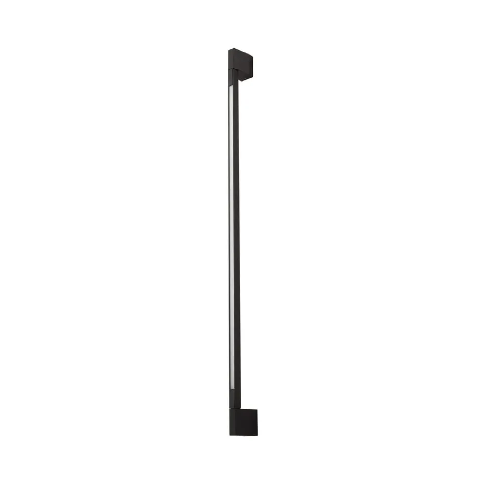Lindby LED-væglampe Neano, 120 cm, sort, metal, IP54