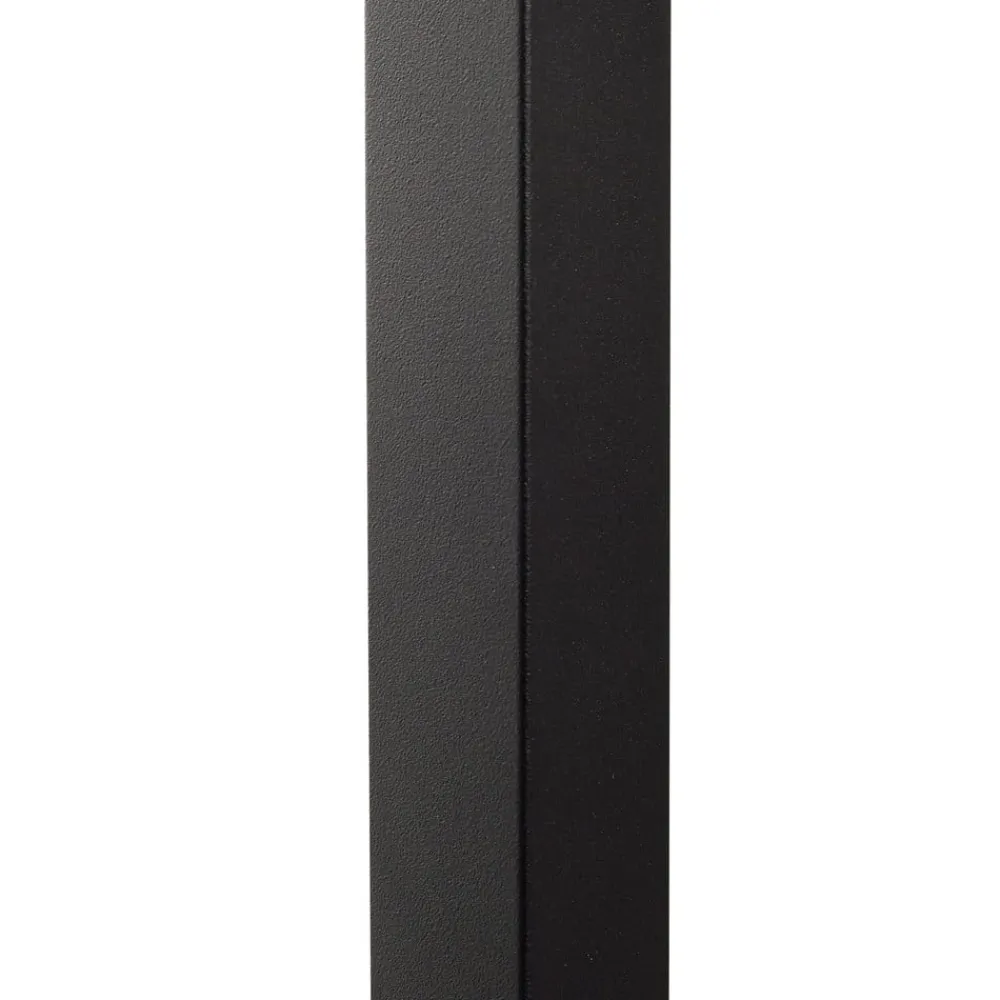 Lindby LED-væglampe Neano, 120 cm, sort, metal, IP54