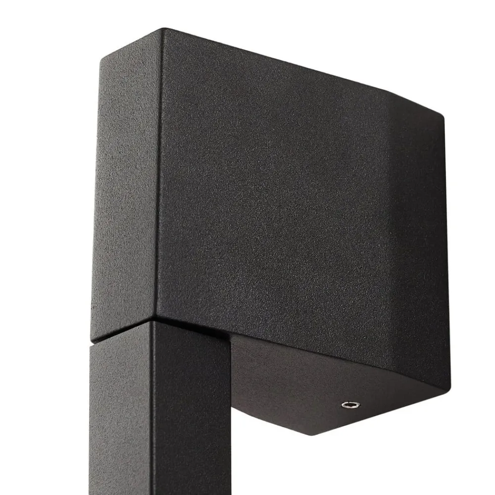 Lindby LED-væglampe Neano, 120 cm, sort, metal, IP54