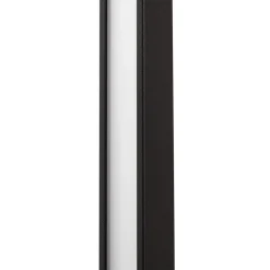 Lindby LED-væglampe Neano, 120 cm, sort, metal, IP54