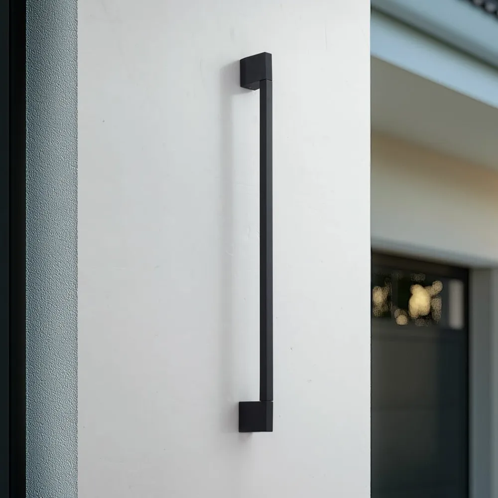 Lindby Terrassebelysning|Væglamper>LED-væglampe Neano, 90 cm, sort, metal, IP54