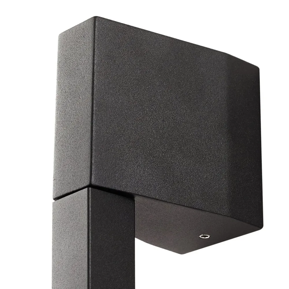 Lindby Terrassebelysning|Væglamper>LED-væglampe Neano, 90 cm, sort, metal, IP54