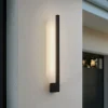 LED-væglampe Neano, 60 cm, sort, metal, IP54^Lindby Sale
