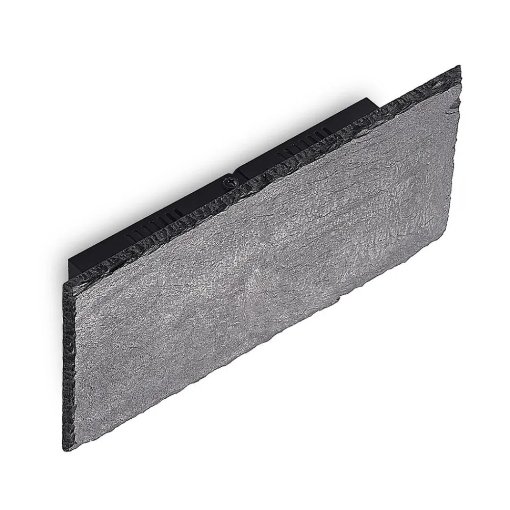 LED-væglampe Peetu, 22 cm lang, skifer, dæmpbar^Lindby Best