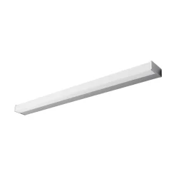 LED-væglampe Philippa, kantet, 89 cm, krom, IP44^Lindby