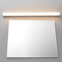 LED-væglampe Philippa, kantet, 89 cm, krom, IP44^Lindby