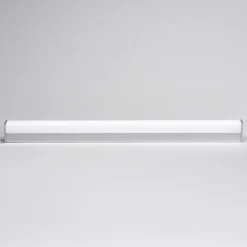 LED-væglampe Philippa, kantet, 89 cm, krom, IP44^Lindby