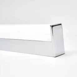 LED-væglampe Philippa, kantet, 89 cm, krom, IP44^Lindby