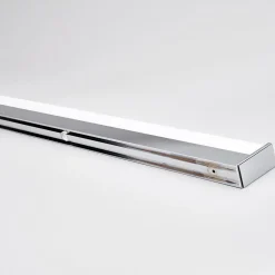 LED-væglampe Philippa, kantet, 89 cm, krom, IP44^Lindby