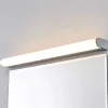 Lindby LED-væglampe Philippa, afrundet, 58 cm, krom, IP44