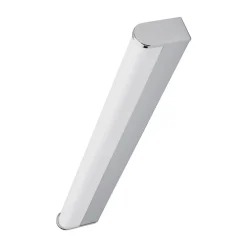 Lindby LED-væglampe Philippa, afrundet, 58 cm, krom, IP44