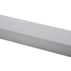 LED-væglampe Philippa, kantet, 59 cm, aluminiumsfarvet, IP44^Lindby Outlet