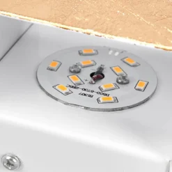 LED-væglampe Quentin, 9 cm bred, guldfarvet, metal^Lindby Online