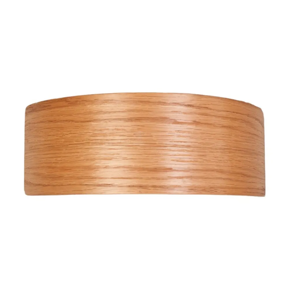 LED-væglampe Rafailia, bredde 23 cm, træ, 3.000 K^Lindby New