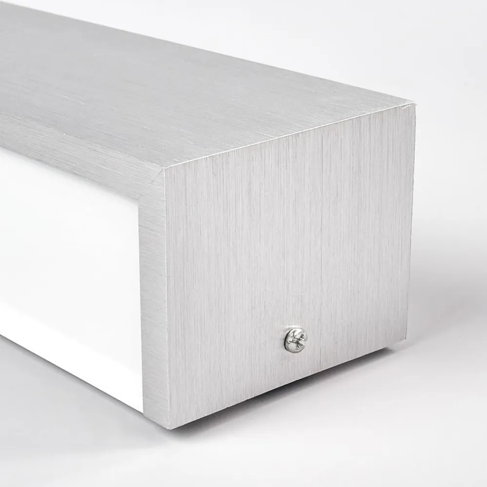 Lindby Væglamper|Væglamper>LED-væglampe Ranik, 40 cm, aluminiumsfarvet, metal