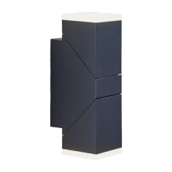 LED-væglampe Sally, 22 cm, antracit, IP54^Lindby New