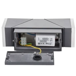 LED-væglampe Sally, 22 cm, antracit, IP54^Lindby New