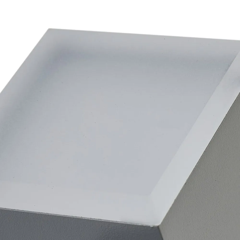 Lindby Væglamper>LED-væglampe Sally, 22 cm, grå, IP54, sensor