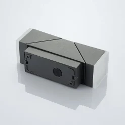 Lindby LED-væglampe Sally, 22 cm, antracit, IP54, sensor