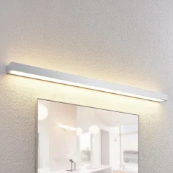 LED-væglampe til badeværelset Layan, 120 cm, krom, metal^Lindby New