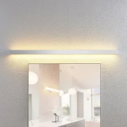 LED-væglampe til badeværelset Layan, 120 cm, krom, metal^Lindby New
