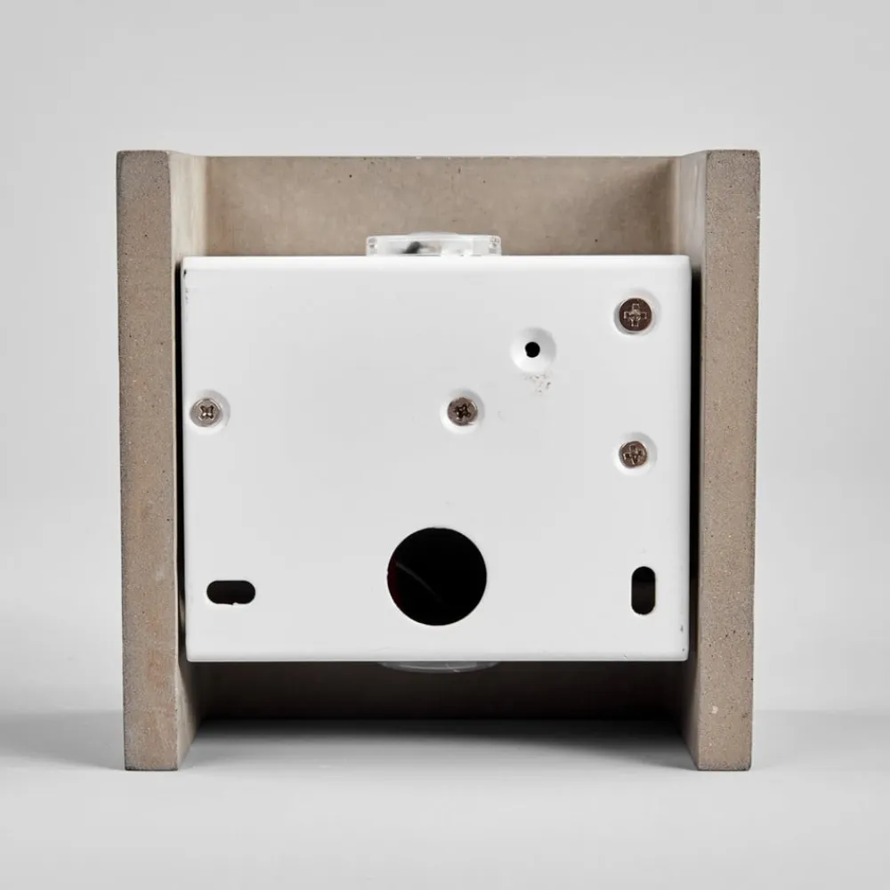 LED-væglampe Yva, grå, beton, 13 x 13 cm, op/ned^Lindby Clearance