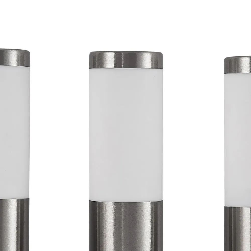 Lindby Lexiane LED-solcellelamper, 3-sæt, stål