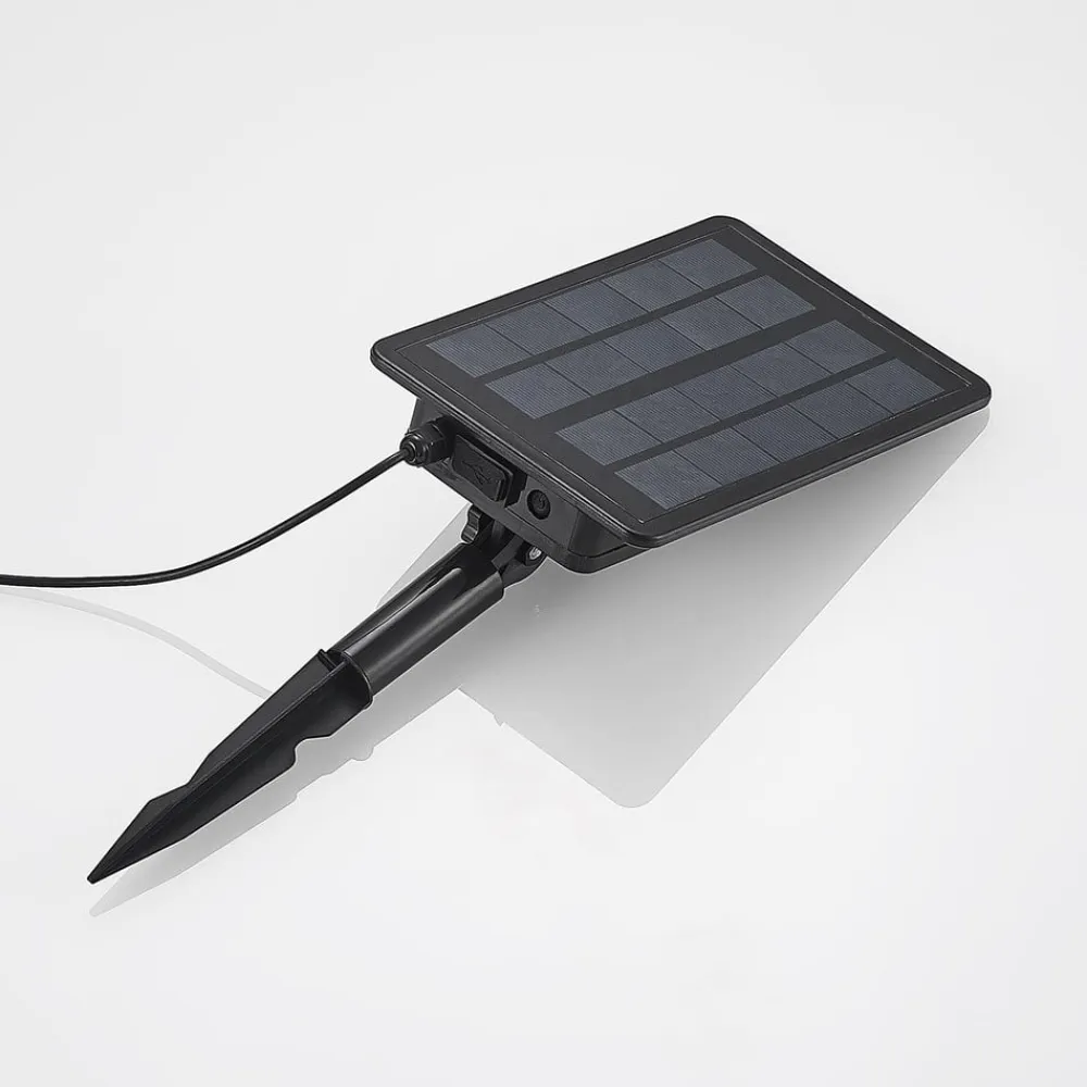 Lindby Lexiane LED-solcellelamper, 3-sæt, stål