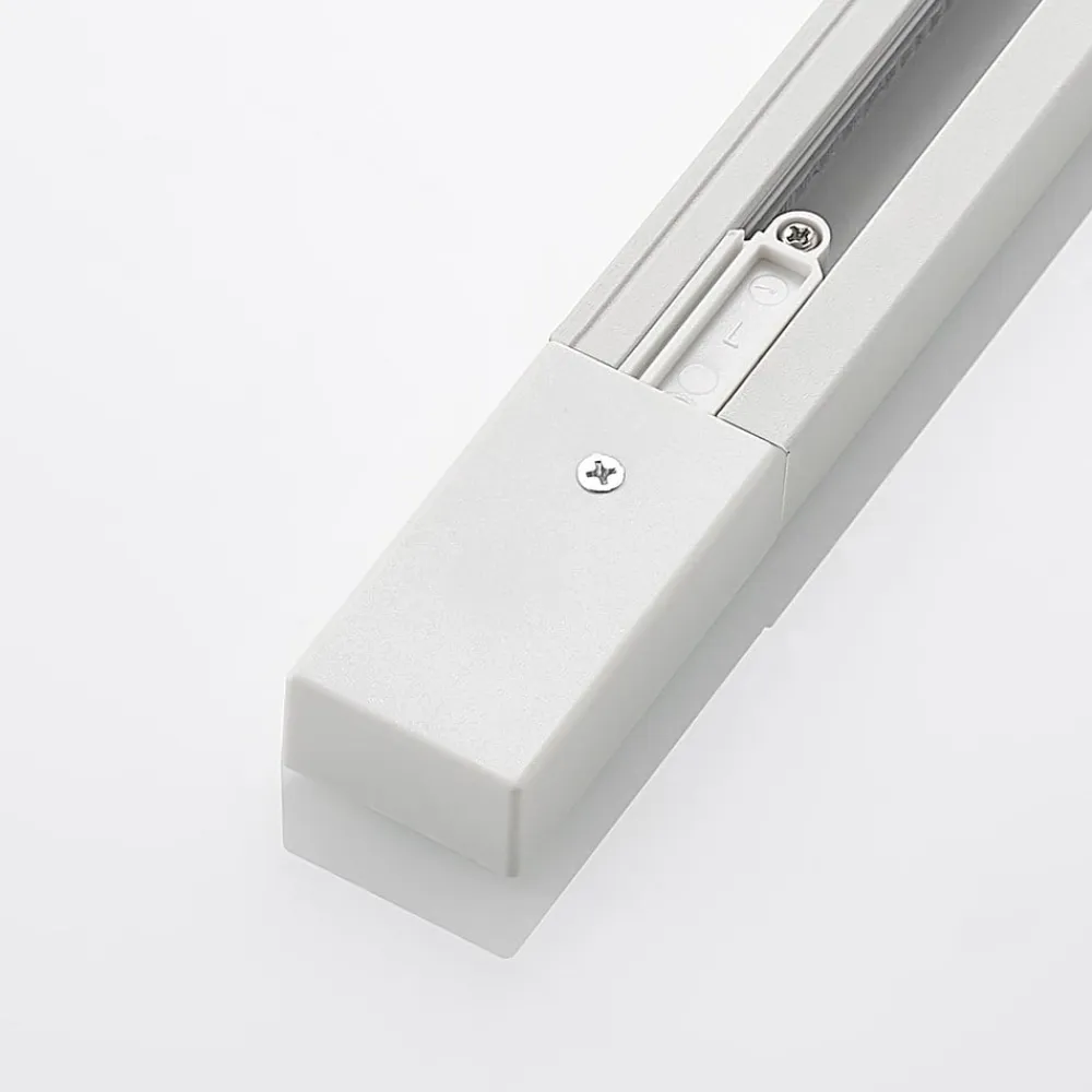 Lindby Skinnesystem>Linaro end feed, hvid, 1-faset system