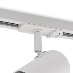 Lindby Linaro skinnespot, GU10, Ø 6 cm, hvid, 1-faset