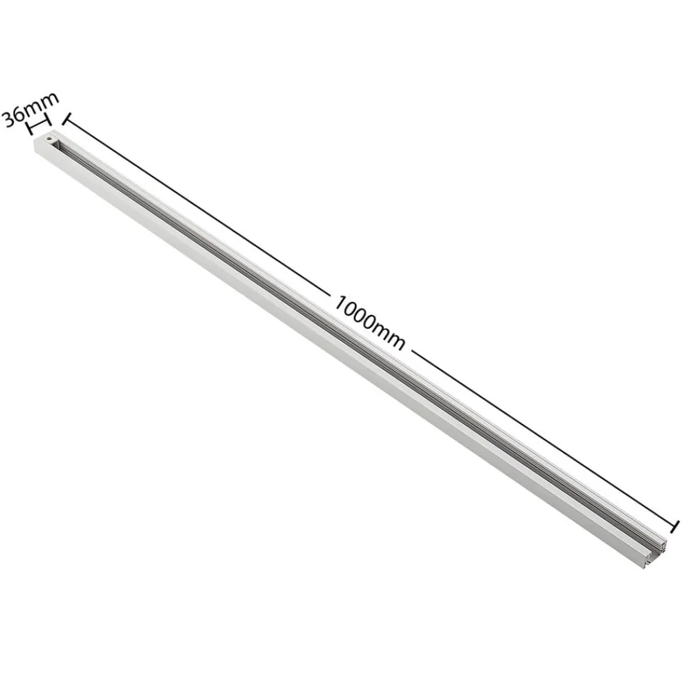 Linaro strømskinne, 1 m, hvid, 1-fase skinne^Lindby Hot