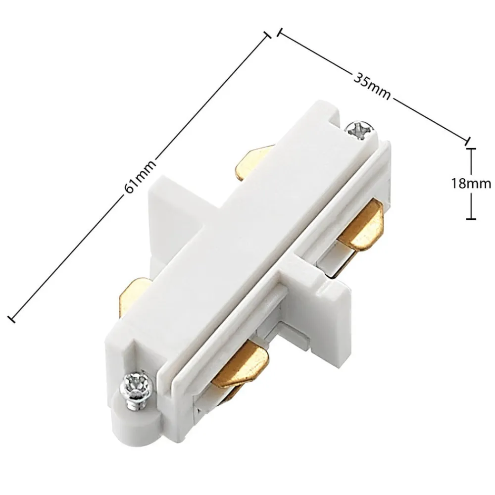 Lindby længdestik Linaro, hvid, 1-faset system