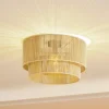 Lindby Gang|Loftlamper>loftlampe Anuva, beige natur, papir, Ø 45 cm