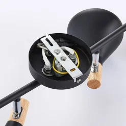 loftlampe Arina, 68 cm, sort, 4 lyskilder, E14^Lindby