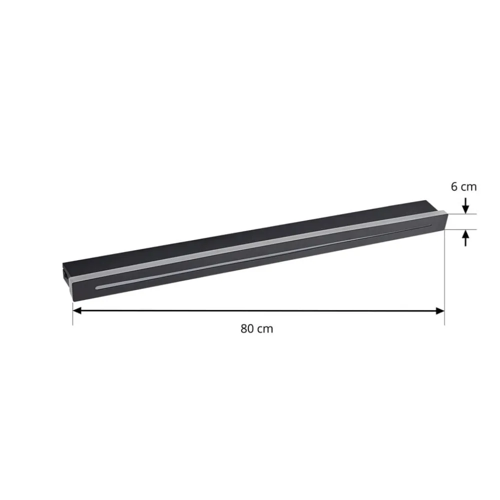 loftlampe Benario, sort, aluminium, 80 cm^Lindby Hot